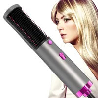 Hair Curlers Straighteners Multifunctional Hot Dryer Air Comb One Step Straightening Curler Straight 3 In 1 Brush Styling Tool W221101