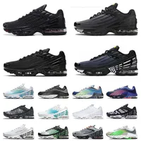 Designer Running Shoes TN 3 III Tuned Plus 2 II Menções Big Size US 12 Obsidian Wolf Gray All Black Navy Blue Spider Ghost Green Sports