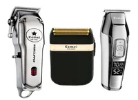 KM 5027 Kemei All Metal Professional Electric Hair Clipper Recargable Cortero de cabello M￡quina de afeitar de corte