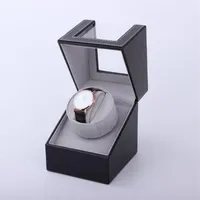 Assistir enroladores de alta classe Shaker Winder Holder Display Automatic Mechanical Winding Box Jewelry Watches Black301N