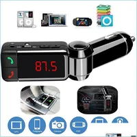 Bluetooth Car Kit Car Bluetooth 5 0 Fm Transmitter Kit Mp3 Modator Player Wireless Hands O Receiver Dual Usb Fast Charger 3 1A Drop Dhlf6