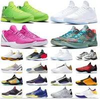 Basketball Shoes System System Lakers Bruce Lee Big Stage Chaos Prelude Metallic Gold Rings Mamba Zoom 5 Serie 6 ﾿Qu￩ pasa si los hombres 7 8 colecci￳n 40-46