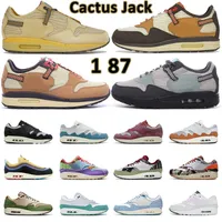 2022 Cactus Jack Concepts 1 87 Patta Waves Running Shoes Men Mujeres Sean Wotherspoon Barroque Brown Saturno Gold Blueprint Trainers