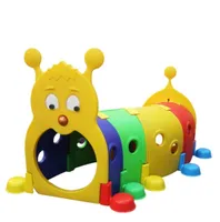 Les enfants jouent aux enfants du terrain de jeu int￩rieur enfants en plastique ext￩rieur Tunnel Tunnel Toy4332299