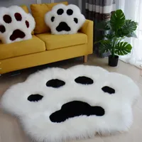 Teppiche zottelige Katzenklaue s￼￟er Pl￼sch Teppich Teppich M￤dchen Kinder Zimmer Bett Sofa Seiten Dekoration Matte Cartoon Couchtisch