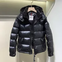 Men Women Thicken Down Jackets Fashion Zipper Removable Hooded Puffer Outerwears Designer Winter Couples Casual Luxury Warm Up Puff Coats