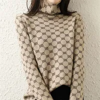 Женские свитера 2022 New Fashion Winter Winter Turtleneck Sweater Женский топы