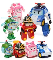 Toys KOREAN KID ROBOCAR POLI Transformation Robot Poli Amber Roy Car Toys Action Figure Toys for Children Birthday Regali X0509696538