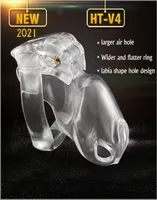 yutong 2021 New Design 100 Resin HTV4 Male Chastity Device with 4 Penis RingsChastity LockCock CagePenis Sleeve Toys For Men9950699