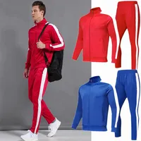 Running Sportswear 2020 Nuevos hombres para niños Fútbol Jogging Sports Ropa deportiva Jerseys de fútbol en blanco Set de ropa de entrenamiento 2692