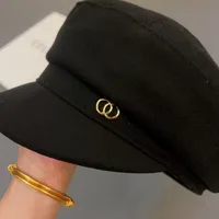 Designer berets moda damskie czapki luksusowy styl wojskowy litery klasyczne wzór czapki uliczne męskie beret casual c hat 3 kolory nowe