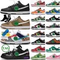 2022 Aus authentischen Tiefsts SB Schuhe f￼r M￤nner Frauen Gr￶￟e 13 Chlorophyll Safari Mix Schwarzer Panda Wei￟ X Triple Pink Schuhe Los 01 09 49 von 50 Pure
