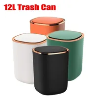 Bacs à déchets 12L Type d'induction Smart Coff Can Kitchen Garbage Bucket Bathroom Tolilet Fabbishs with couvercle USB / Battery 221105
