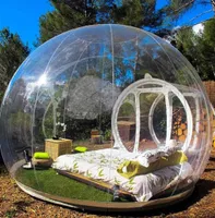 Aeor Fan Inflatable Bubble House 3m4m5m DIA Tent de bolhas ao ar livre para acampamento Tentigloo Tentigloo Tent 6366646