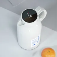 Elektriska vattenkokare 1.0L 1.6L stor kapacitet Termos Portable Vacuum Flask Home Kitchen Coffee Carafe Smart Display Temperatur Glas vattenkokare TE POT T221105
