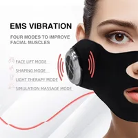 Dispositivos de cuidado facial Dispositivo de elevación de Japón EMS V Forma de doble barra de barbilla Masajeador de adelgazamiento eléctrico Terapia de vendaje de reafirmación de la piel 221104