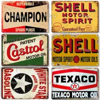 Classsic Metal Painting Motor Oil Brand Decorative Plate Vintage Metal Poster Man Cave Home Garage Wall Decor Signs Plaque 20cmx30cm Woo