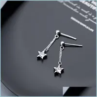 Stud Stud Design Star Earrings S925 Sterling Sier for Women Girls Jewelry Drop Brincos Orecchini Argento 925 Leverans Dhopi