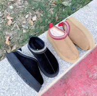 أستراليا الكاحل الثلج الحذاء النساء الرجال الكلاسيكية العلامة التجارية botkle boots slippers الشتاء المارون الأزرق الداكن الورود Red Wgg Man Tasman حذاء Taille العرقيات 35-44