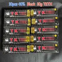 새로운 10G TKTX 문신 크림 10pcs 블랙 40 원본 전 영구 피어싱 메이크업 마이크로 블레이드 눈썹 입술 바디 스킨 2008516