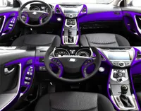 Pour Hyundai Elantra MD 20122016 Autocollants de voiture auto-adhésifs 3D 5D Fibre de carbone Vinyle Car autocollants et décalcomanies Style Accessori7752642