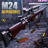 Gun Toys M24 Rifle Sniper Soft Bullet Manual With Shells Blaster Shooting Model Launcher CS Toy For Adults Boys Outdoor Gifts