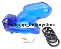 Massage 6 Colors Male Resin Chastity Belt Cock Cage V3 With 4 Size Penis Ring Adult Game Belt SM Sex Toys1612566