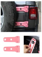 ABS Tailgate porte de pneu de rechange Couvre de charnière Trimes décoraion pour Jeep Wrangler JL 2018 Up Pink9896417