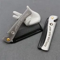 ヘアブラシ折りたたみ鋼のcombs for men oil head portable beard comb product drop foldable stylin221104