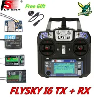 Flyskyfsi6 I6 24G 6ch afhds 2A rdio transmitter ia6b X6B a8s R6b IA6 aircraft receiver helicopter FPV UAV4596489