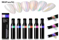 Mifanxi 6 color Arte de uñas Mirror de cojín de aire Aurora Efecto Magia Polígrafo Pigmento Cromo Pigmento Diseño de polvo Decoración de manicura Gli7940356