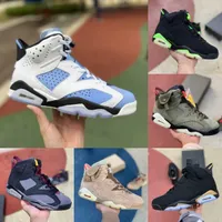 Jumpman Electric Green 6 6S Herr High Basketball Shoes Midnight Navy University Blue Georgetown UNC Bordeaux Carmine DMP Oreo Black Infrared Trainer Sneakers S05