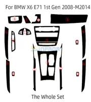 3D 4D 5D Carbon Fiber Vinyl Decal Stickers For BMW X5 E70 0813 X6 E71 0814 Car Interior Decoration UpgradeProtection8461351