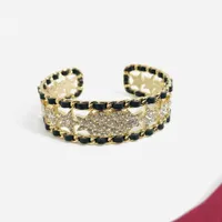 CH Designer Armreif für Frau Diamant Armband Frauen Handgelenk geeignet 16 17 18 19 20 cm Armreifen Offenes Armband frei einstellbare Größe 006