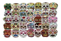 60 draps Pack latin Mexican Face fantôme du crâne de la mort Couleur Graffiti Car Corbands Stickers4936375