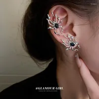 스터드 귀걸이 패션 블랙 스파이더 소녀 고딕 미학 스타일 과장된 성격 할로윈 파티 레이디 귀걸이 선물