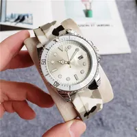Brand Watches Men Camouflage Calendar style Rubber band Quartz wrist Watch X91204Y
