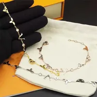 Frauen Designer Armband Kette Luxusarmband Gold plattiert modentrendy Pulsera Schloss Blume Buchstab