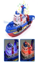 RC Crianças Crianças Electric High Speed ​​Music Boat Light Marine Rescue Model Fireboat Toys for Boys Water Spray Fire Educational Toy2395431