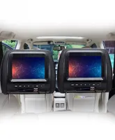 Monitores de automóvil LED TFT de 7 pulgadas Monitores MP5 Player Headrest Monitor Soporte Avusbmulti Media FMSpeakercar DVD Video 720p13792921