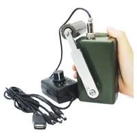 Cell Phone Chargers Portable Hand Crank Power Emergency Generator Charger 30W 28V Manual PAD Battery DC Regulator Conventer Dynamo 221105