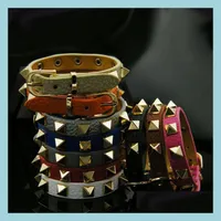 Bracelet de punk punk bracelet de mode punk en bracelet avec rivets pyramides bracelets pour les cadeaux de mariage femelles bang dh0y1