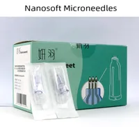 Nanosoft Microneedles 34g 12mm 15mm Mão preenchida três agulhas para anti -envelhecimento em torno dos olhos e linhas do pescoço1421343