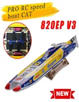 Pro RC Speed ​​Boat CAT 820EP V3 Twin Sin escobillas Motor W 80A Esc2 y Servo New8657621
