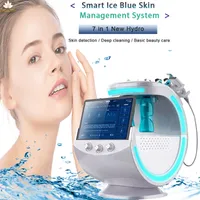 Portable 7in1 Hydro Facial Skin Analyzer Microdermargarase Peel Deep Cleaning RF RF Aultrasonic Removal Machine Machine