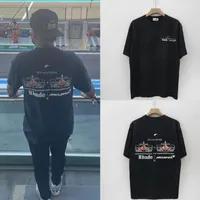 القمصان الخاصة بالرجال ، قمصان الرجال ، F1 F1 Racing Printed Shirt Sleeve T-Shirt Black S-XL
