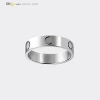 Anéis de designer Love Ring Carti Band Ring Silver Women/Men Men Jóias de luxo Titanium Steel-Gold Plaateado Never Fade Not Allérgica 21788277