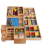 Materiales de juguete de madera Montsori 15 en 1 gam Puzzle Educational Feebel Toys for Child Educational6588235