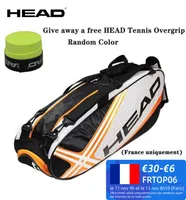 Raça de tênis de tênis de tênis de cabeça para homens de tênis de tênis grande saco de esportes ao ar livre badminton mochila 49 bolsa esportiva de raquete com alça à prova d'água 228767861