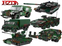 Building building di carro armato militare BZDA Panzerhaubitze 2000 Tank Vehicle Model Truck Toys per bambini039S GIOCHI RAGAGGI Q06247296065